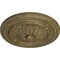 Ekena Millwork Wigan Ceiling Medallion, Hand-Painted Mississippi Mud Crackle, 16"OD x 2 1/4"P CM16WGMMC - alternate 3
